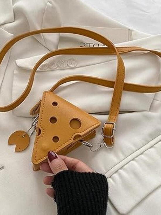 Handbags - Cheese Shaped Crossbody Bag Mini Shoulder Bag New